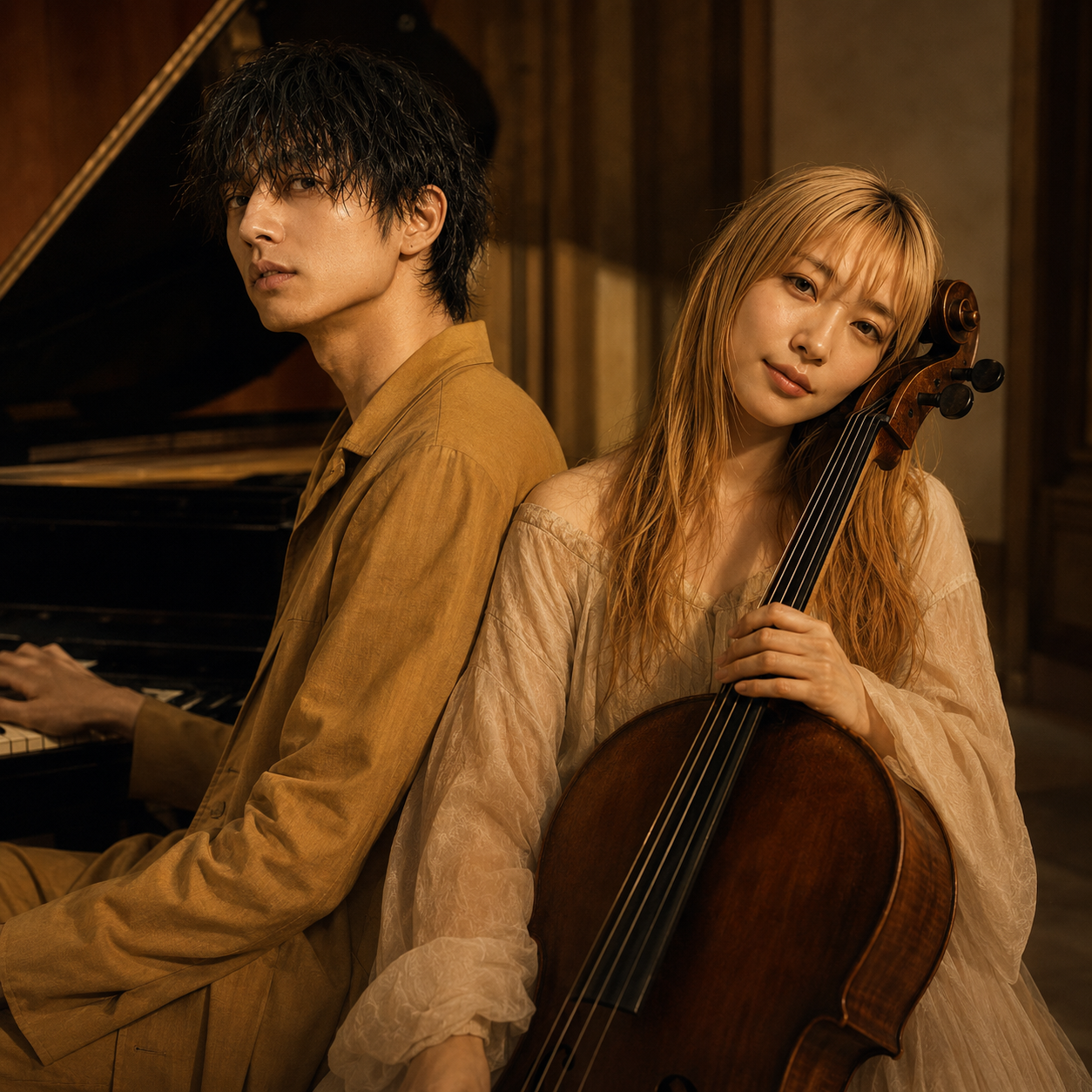 HATO RENOIR - 背中合わせのデュオポートレート